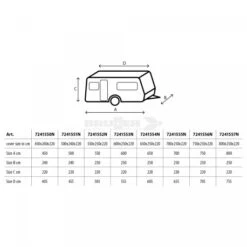 Brunner Caravan Cover Design 12 Mesi -Brunner caravan cover design 12m protezione antivento antistrappo pioggia raggi uv 4